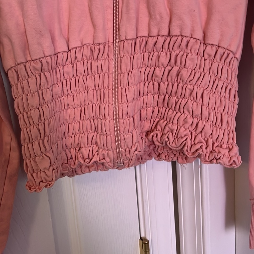 Vintage Guess Jeans cropped sweater sweatshirt hoodie bedazzled - Size XL - Picture 3 of 6